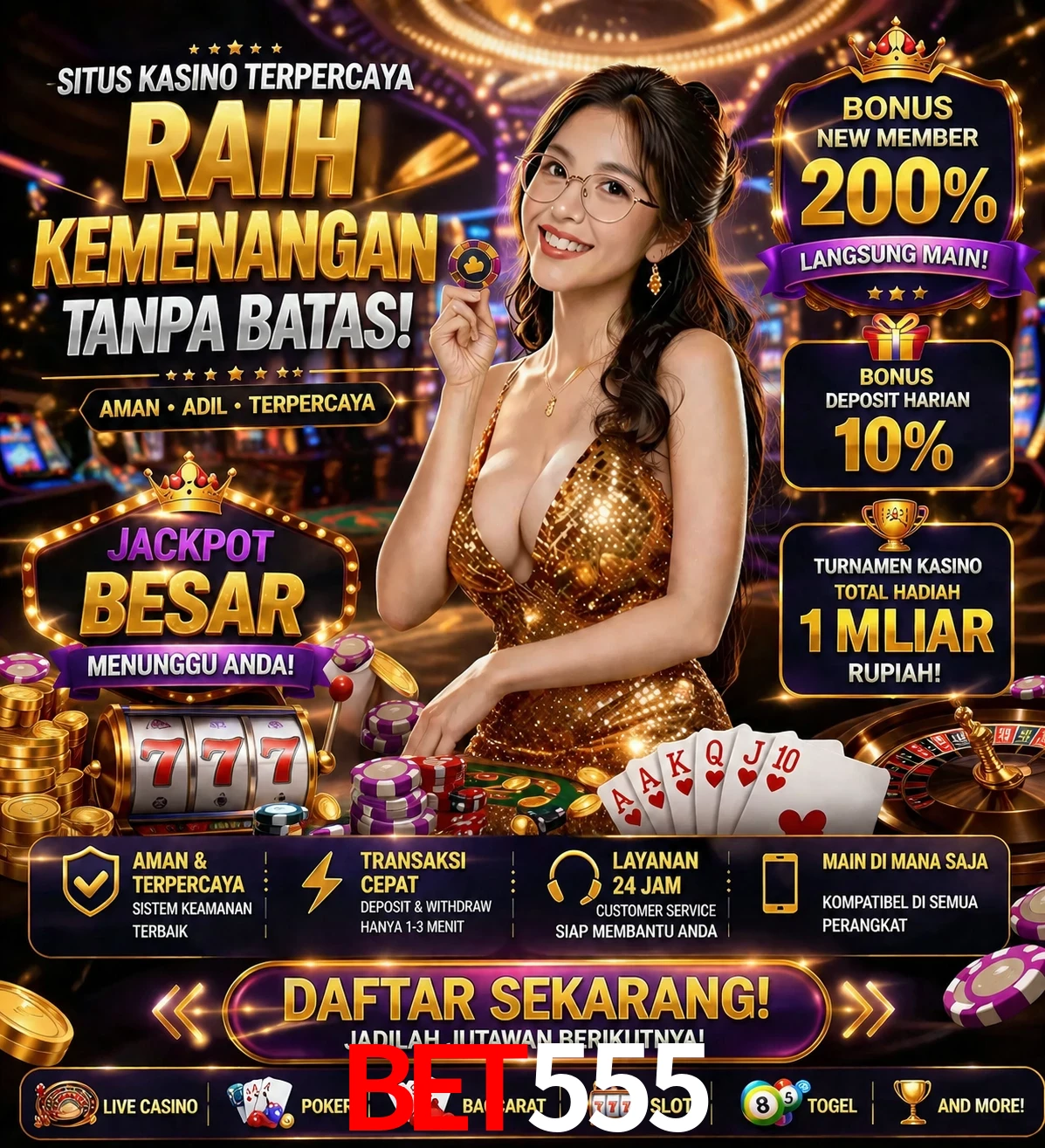 Roleta e blackjack bet555